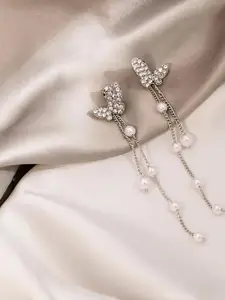 DIVASTRI Silver Alloy Earrings