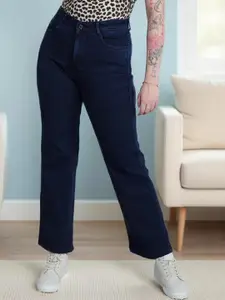 DressBerry Navy Blue Cotton Jeans