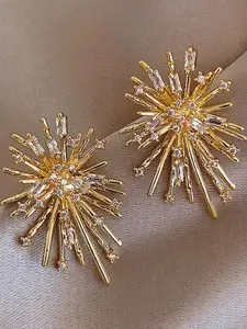 DIVASTRI Gold Alloy Earrings