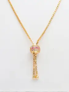 Arudhras fashion jewels Gold-Plated Brass Necklace