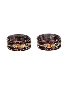 SOMIL Maroon Alloy Bangle