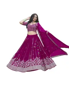 F Plus Fashion Multi Net Lehenga Choli