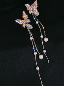 DIVASTRI Silver Alloy Earrings