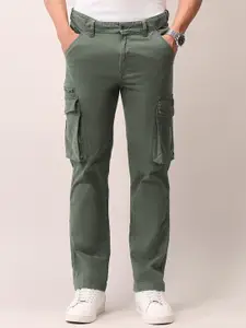 U.S. Polo Assn. Denim Co. Men Straight Fit Cargos Trousers