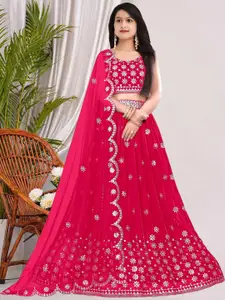 F Plus Fashion Yellow Net Lehenga Choli