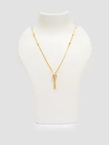 Arudhras fashion jewels Gold-Plated Brass Necklace