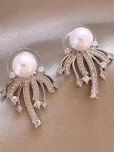 DIVASTRI Silver Alloy Earrings