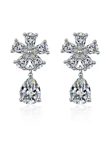 DIVASTRI Silver Alloy Earrings