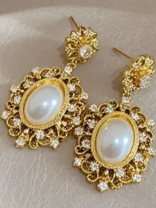 DIVASTRI Gold Alloy Earrings