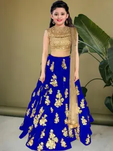F Plus Fashion Multi Satin Lehenga Choli