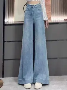 StyleCast x Revolte Women Mom Fit Mid-Rise Light Fade Jeans