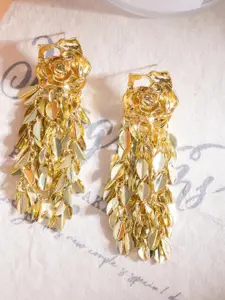DIVASTRI Gold Alloy Earrings