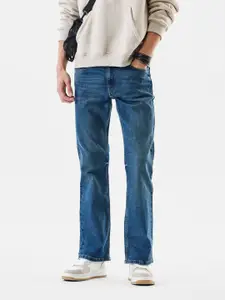 Snitch Men Blue Mid-Rise Bootcut Jeans