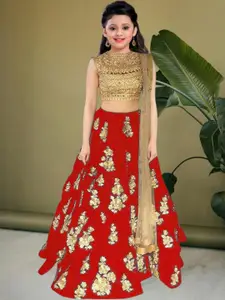 F Plus Fashion Multi Satin Lehenga Choli