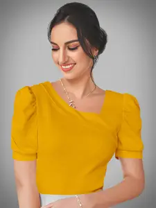 Dream Beauty Fashion Women Solid Puff Sleeve Top