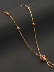 Arudhras fashion jewels Gold-Plated Brass Necklace