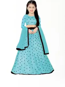 F Plus Fashion Black Net Lehenga Choli