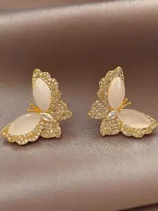 DIVASTRI Gold Alloy Earrings