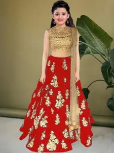 F Plus Fashion Multi Satin Lehenga Choli