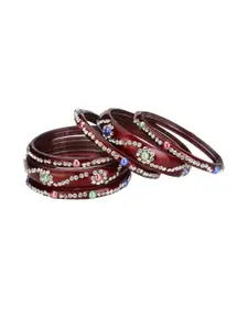 SOMIL Maroon Alloy Bangle