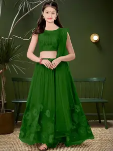 F Plus Fashion Pink Net Lehenga Choli