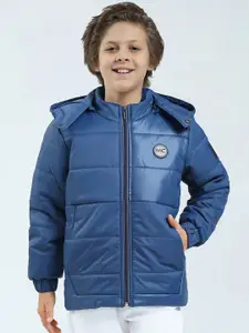 Monte Carlo Boys Hooded Solid Casual Padded Jacket