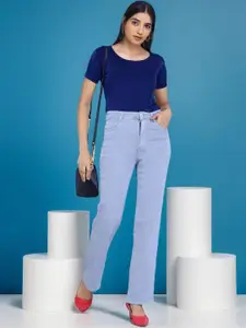 DressBerry Grey Melange Cotton Jeans