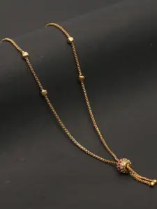 Arudhras fashion jewels Gold-Plated Brass Necklace