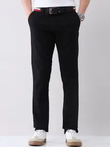 AD By Arvind Men Cotton Slim Fit Mid-Rise Formal Trousers