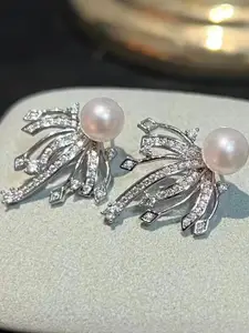 DIVASTRI Silver Alloy Earrings