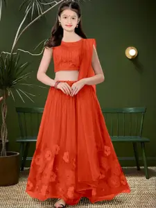 F Plus Fashion Pink Net Lehenga Choli