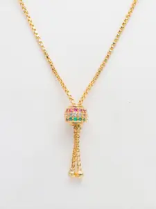Arudhras fashion jewels Gold-Plated Brass Necklace
