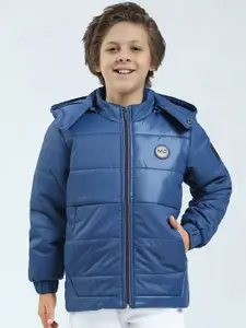 Monte Carlo Boys Striped Hooded Padded Jacket