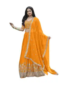 F Plus Fashion Multi Net Lehenga Choli