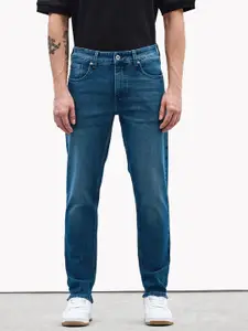 Snitch Men Blue Mid-Rise Slim Fit Jeans