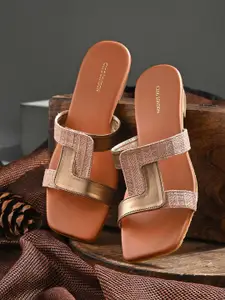 CLOG LONDON Women Colourblocked Block Sandals