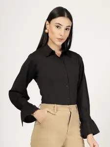 Style Quotient Women Smart Spread Collar Slim Fit Formal Shirt