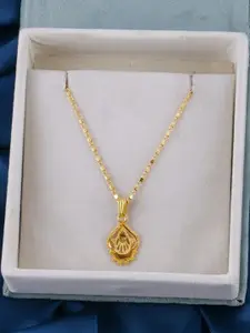 DressBerry Gold-Plated Minimal Design Chain And Pendant