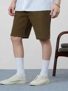 The Souled Store Men Pure Cotton Desert Storm Denim Shorts