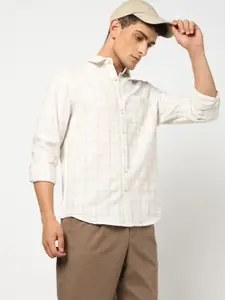 Blue Buddha Men Tailored Fit Checked Casual Shirt