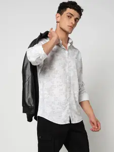 Blue Buddha Men Cotton Tailored Fit Floral Printed Casual Shirt