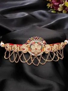 Anouk Women's Gold-Plated Cubic Zirconia Stone Studded Rajputi Choker Necklace