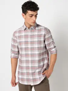 Blue Buddha Men Tailored Fit Checked Casual Shirt