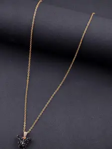 DressBerry Elegant Gold-Plated Chain with Butterfly Pendant