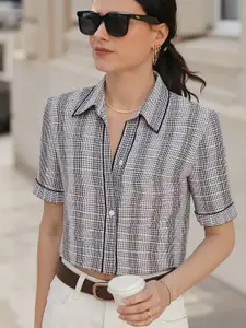DressBerry Women Classic Gingham Checks Checked Casual Shirt