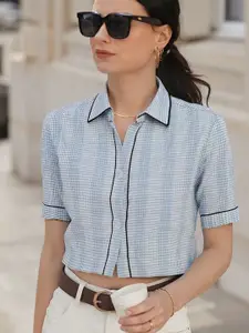 DressBerry Women Classic Gingham Checks Checked Casual Shirt