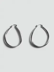 MANGO Oval -Shaped Hoop Earrings