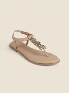 Metro Women T-Strap Flats