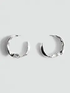MANGO Contemporary Half Hoop Earrings