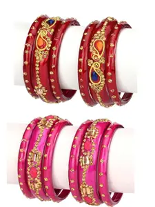 Somil Stylish Glass Fashion  Pack of 2 Bangles/Kadas